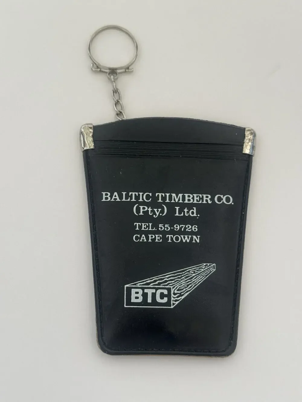 Baltic Timber Co Cape Town South Africa Vinyl Key Chain Change Pouch Coin Purse